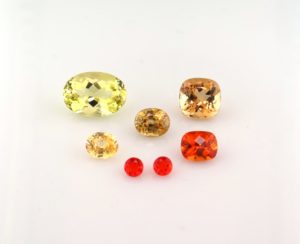 orange and yellow gemstones