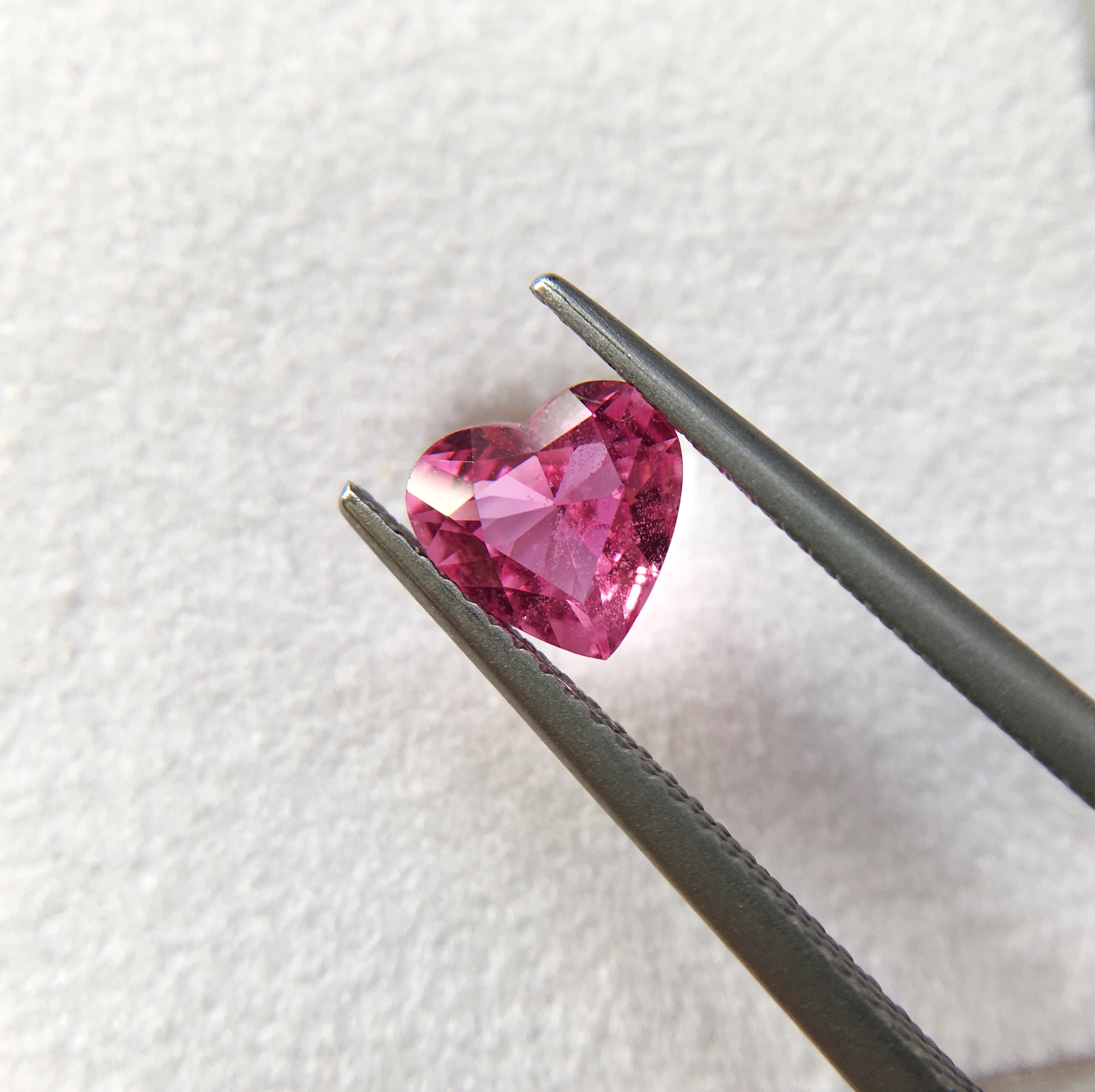 Pink sapphire heart