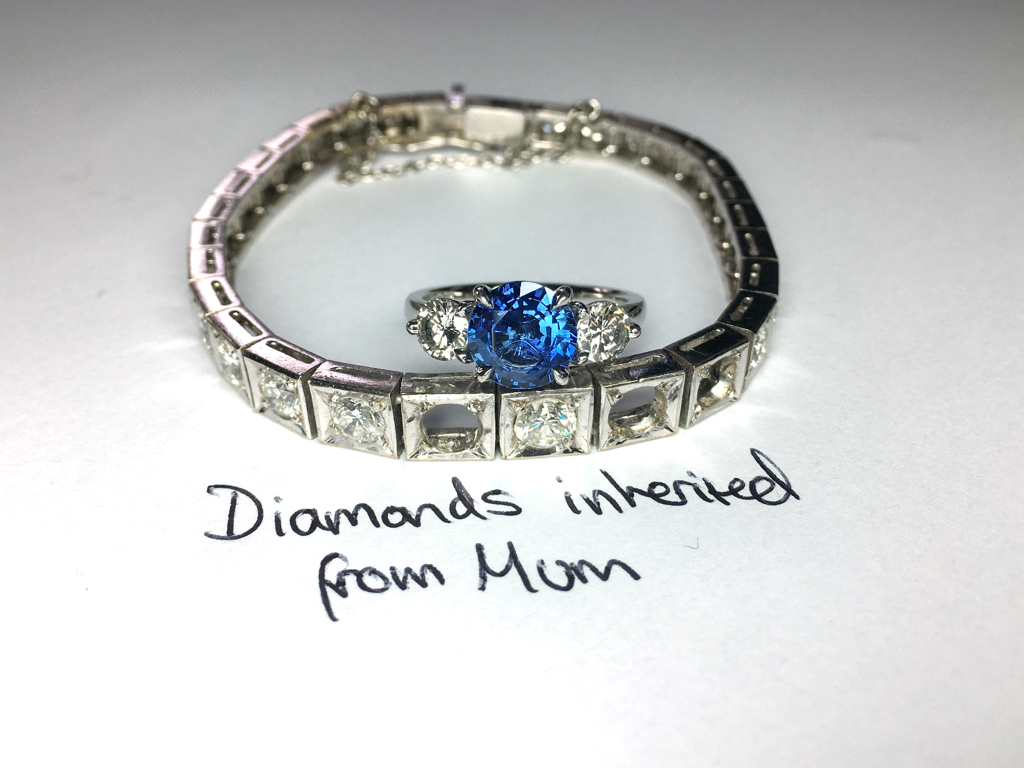inherited and recycled diamonds