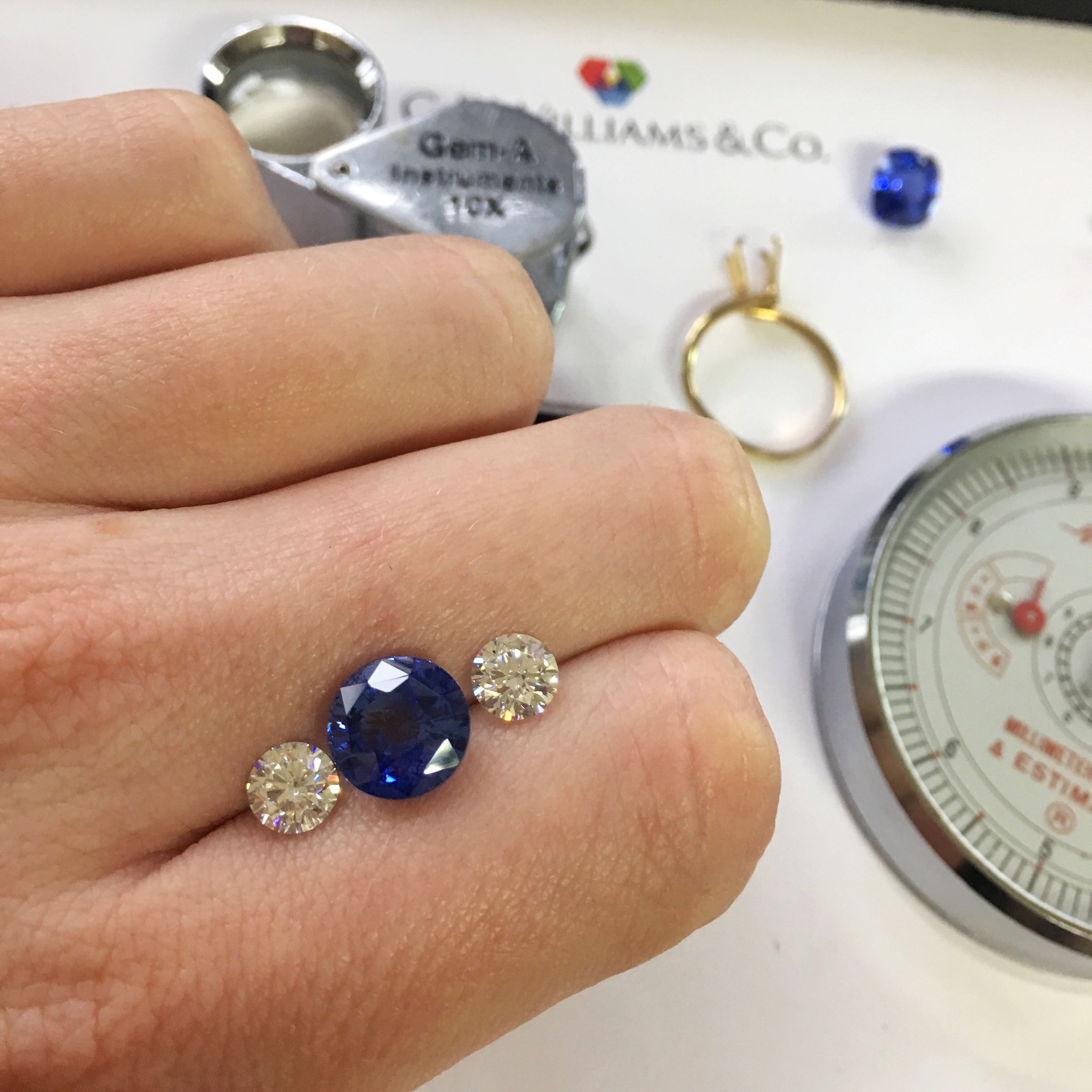 Sapphires and Diamond