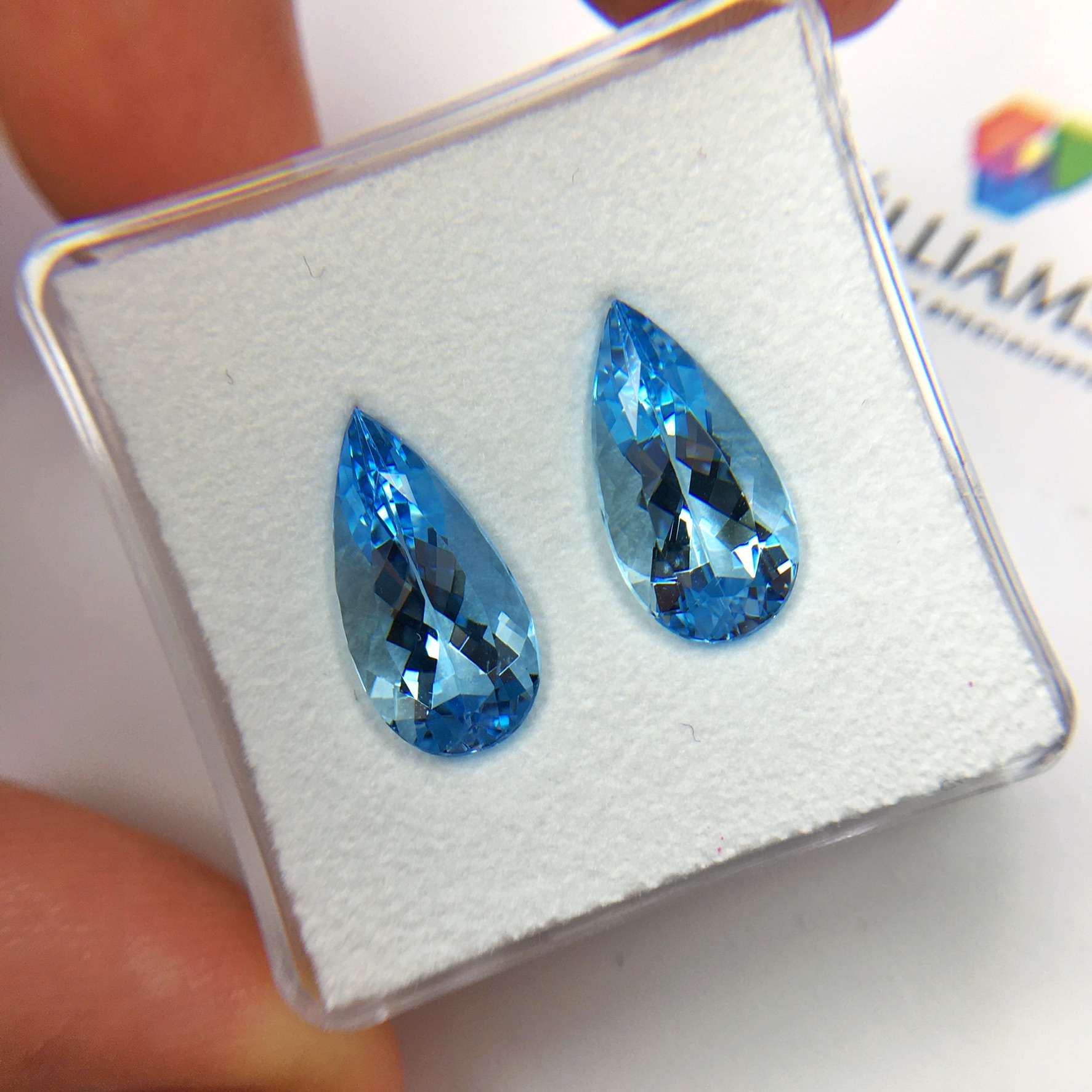Aquamarine earrings